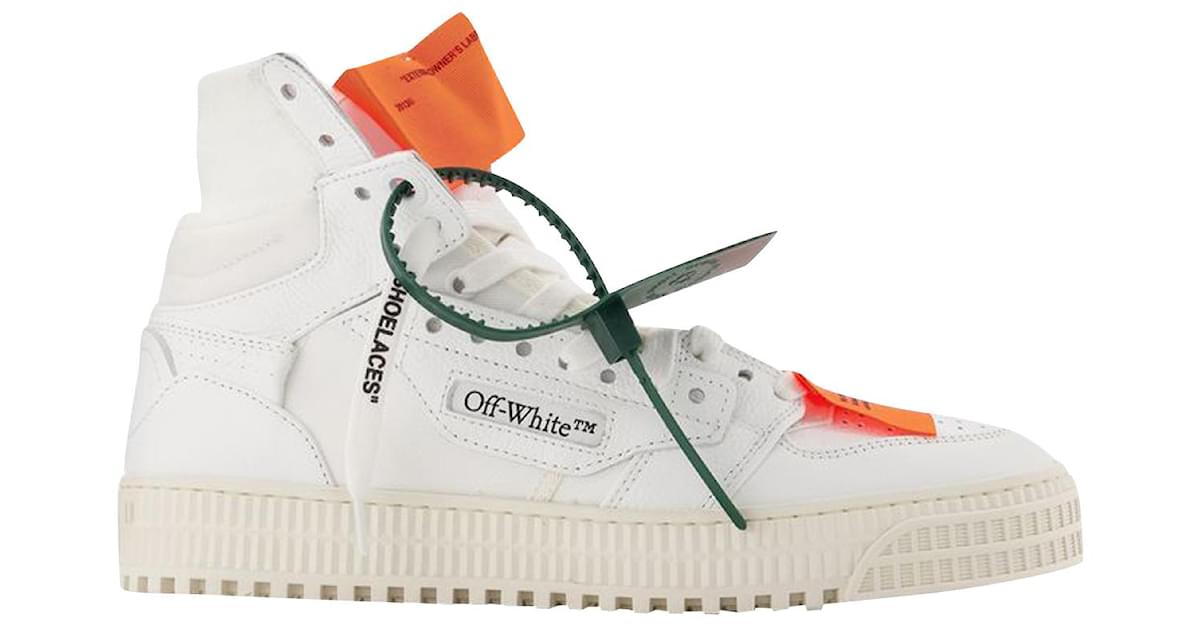 Off-White Off Court 3.0 Leather White White Orange