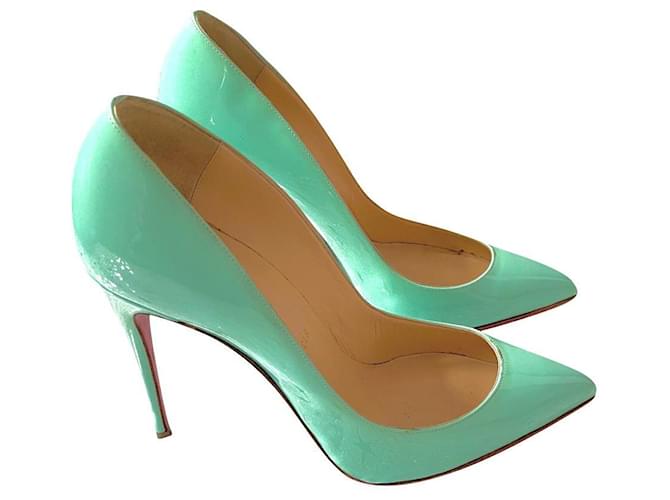 Christian Louboutin ヒール ライトグリーン Christian Louboutin Heels Light green Patent leather ref