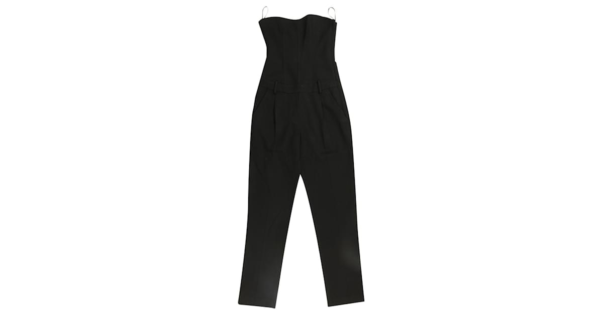 Theory Bustier Jumpsuit in Black Wool ref.795953 - Joli Closet