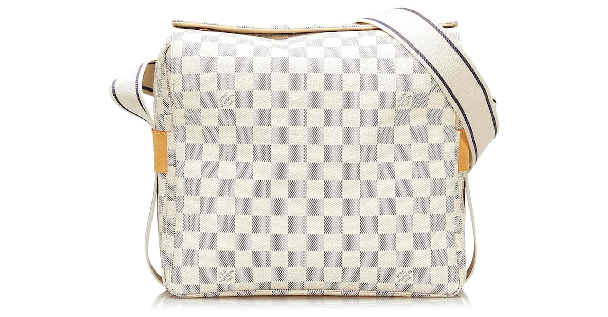 Louis Vuitton Damier Azur Naviglio N51189 White Cloth ref.909995