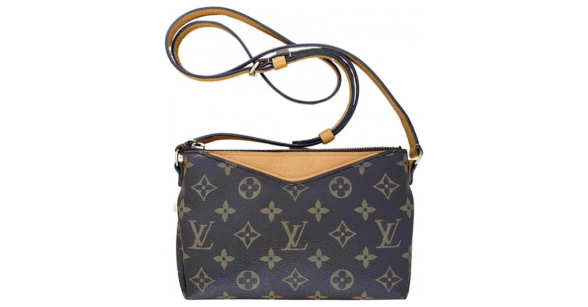 Louis Vuitton Monogram Eva Pochette With Strap N55213 Brown Cloth