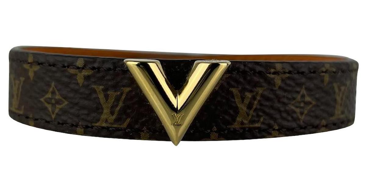 Louis Vuitton Essential V Bracelet Brown Cloth ref.796939 - Joli Closet