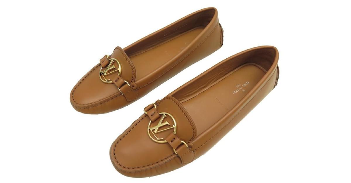 LOUIS VUITTON DAUPHINE MOCCASIN SHOES 37 CAMEL LEATHER LOAFERS SHOES  Caramel ref.797143 - Joli Closet