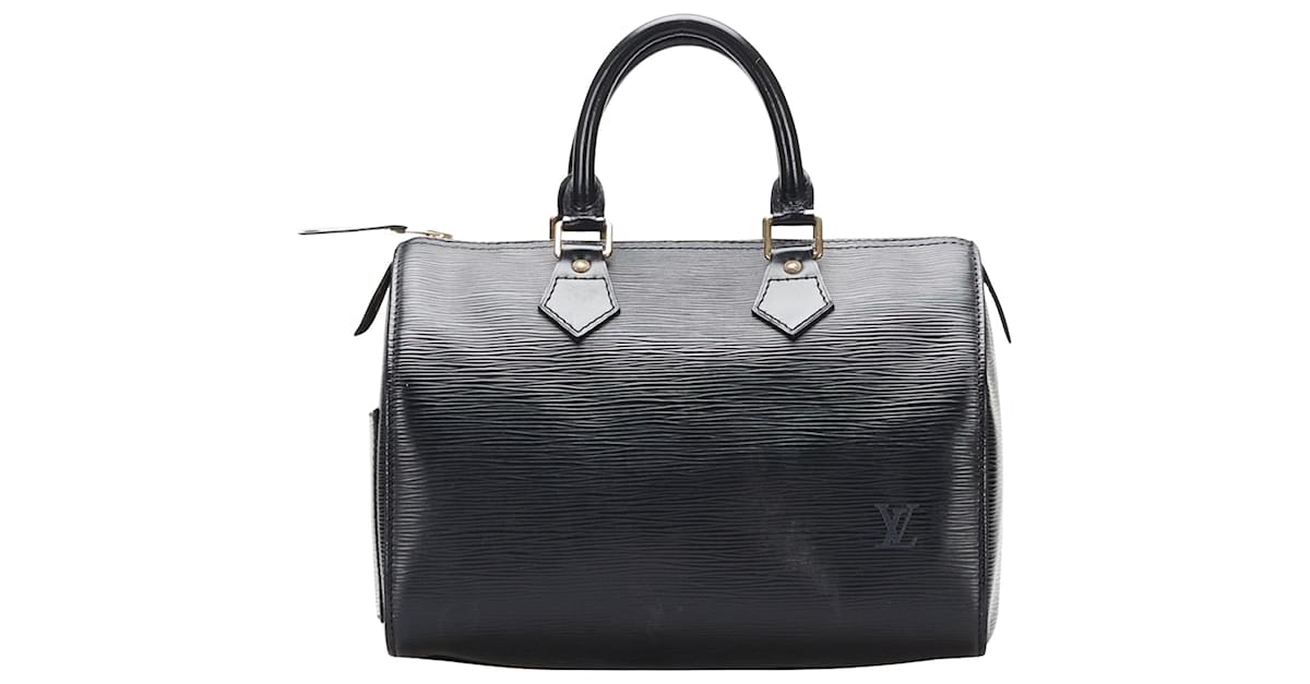 Louis Vuitton Epi Speedy 25 in Black Satchel Handbag