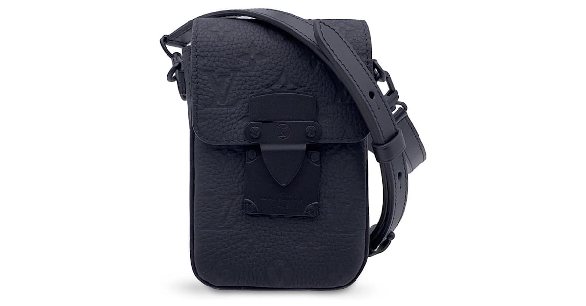 Louis Vuitton S-Lock Vertical Wearable Wallet Black Taurillon