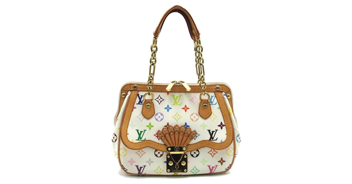 LOUIS VUITTON Monogram Multicolor Gracie MM White 1198826