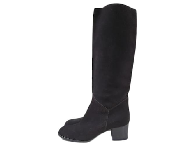 CC Ankle Boots Brown Yellow Suede