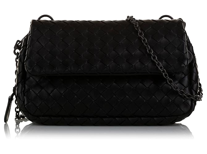 [BOTTEGA VENETA] INTRECCIATO CROSSBODY BAG ☆送料込☆ 0400021113654_BLACKSILVER?wid=