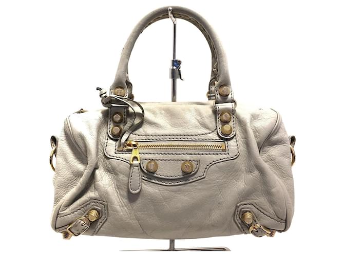 Balenciaga Twiggy Handbag White Leather Joli Closet