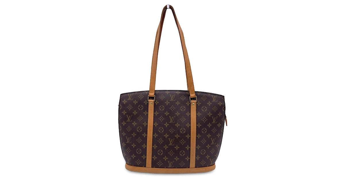 Cabas babylone vintage en toile Louis Vuitton Marron en Toile - 30285316