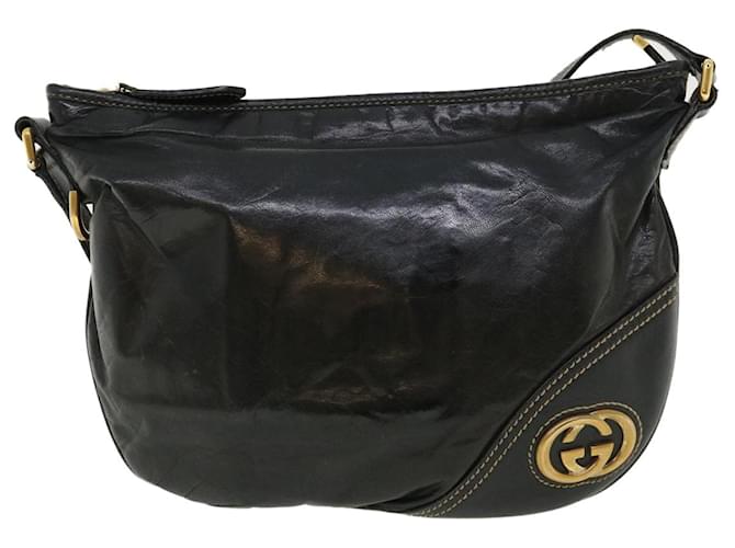 Gucci 2026 Emblem 19cm Brown Ebony Leather Canvas