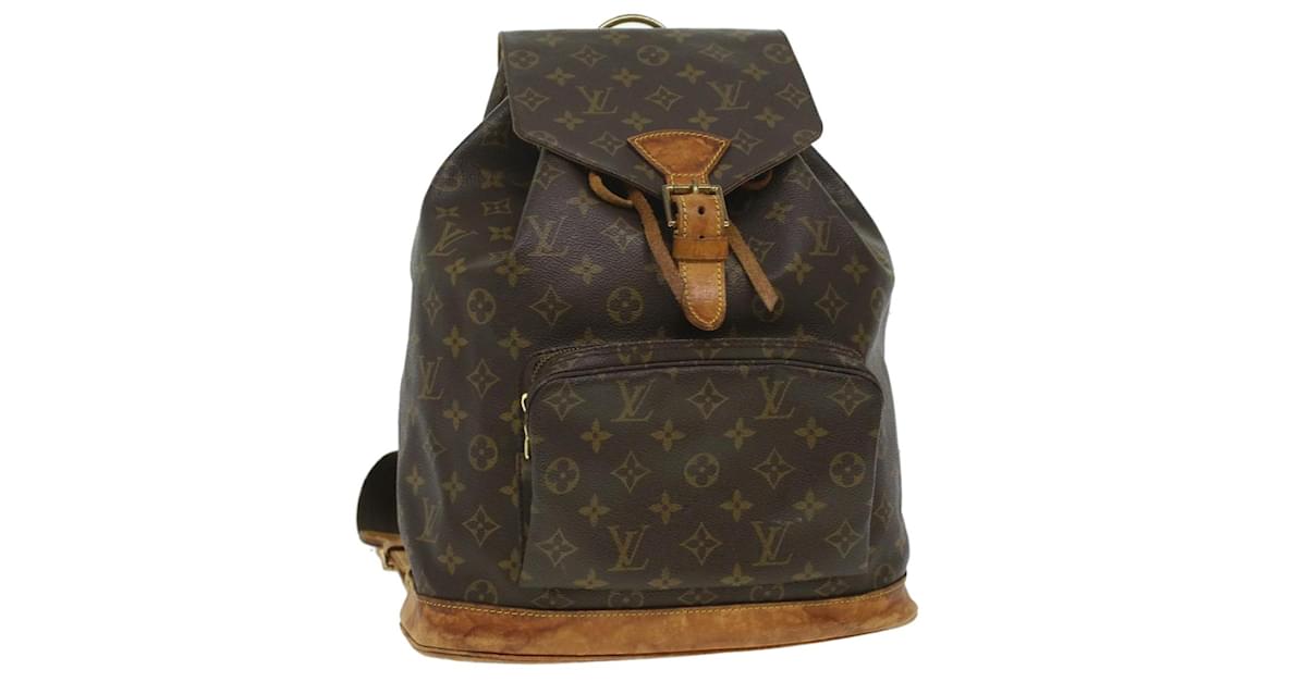 LOUIS VUITTON Monogram Montsouris GM Backpack M51135 LV Auth 40930