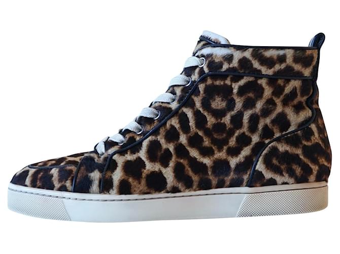 Christian Louboutin Basket Crin Imprimé léopard ref.804404 - Joli Closet
