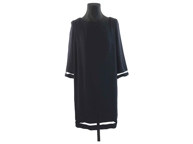 Robe Fluide The Kooples Taille 36/38 - Motif Floral Marron - Mousseline De Viscose