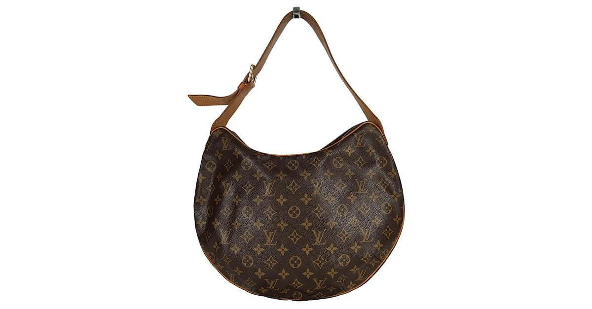 Authenticated Used Louis Vuitton LOUIS VUITTON Croissant GM Monogram  Shoulder Bag Brown Ladies 