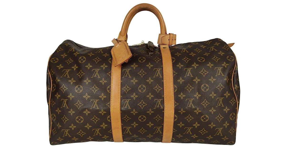 Louis Vuitton Travel Bag Keepall 50 Monogram Brown Cloth ref.805979 - Joli  Closet