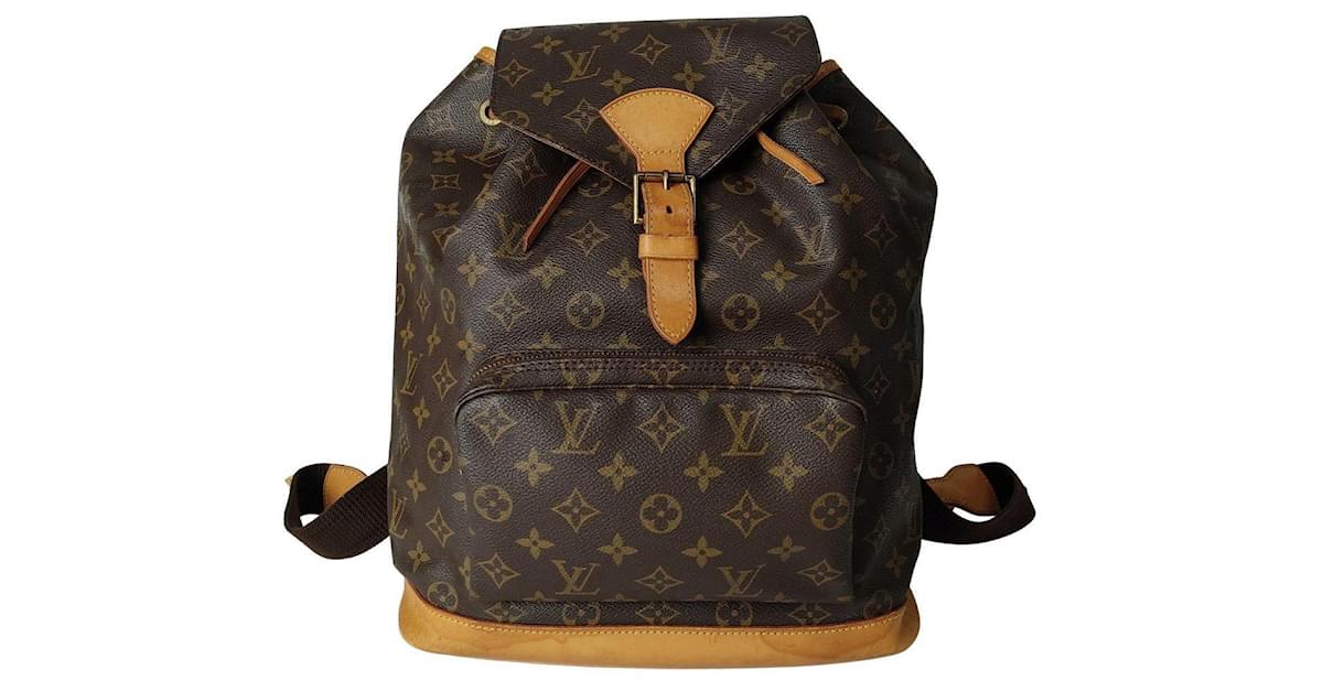 Louis Vuitton Vintage Monogram Montsouris GM - Brown Backpacks