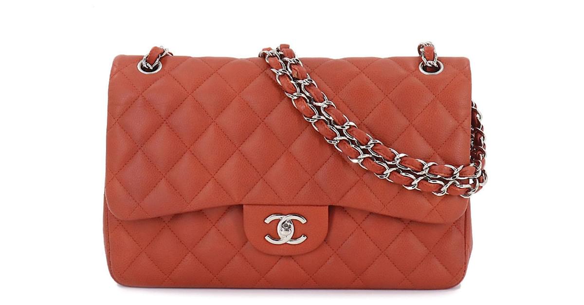 Chanel Double flap Red Leather ref.806634 - Joli Closet