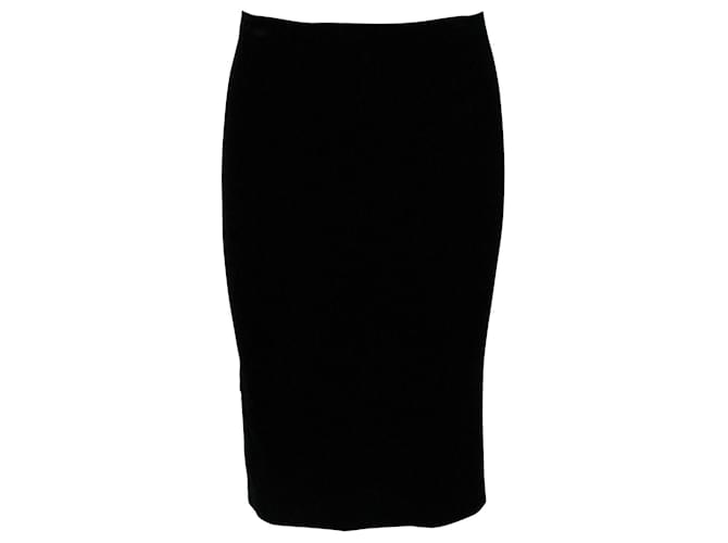 Jupe Wolford Ottoman Noire Crayon - Tricot Côtelé - Taille
