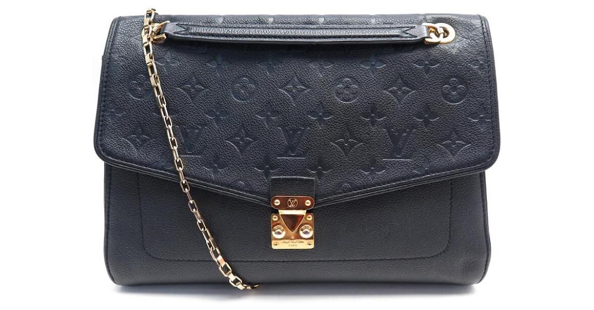 Louis Vuitton Dauphine Shoulder Bag MM Black Epi Leather Noir