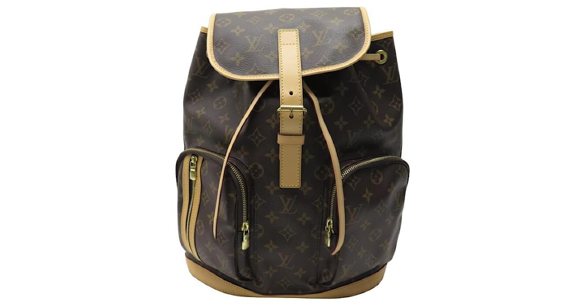 NEW LOUIS VUITTON BOSPHORE M BACKPACK40107 MONOGRAM CANVAS BACKPACK BAG  Brown Leather ref.808126 - Joli Closet