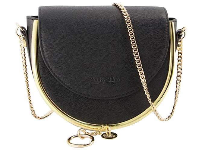 ☆See by Chloe☆ MARA Evening Bag ショルダーバッグ BLACK♪ Mara Evening Bag - See By Chloé - Leather - Black ref.808974
