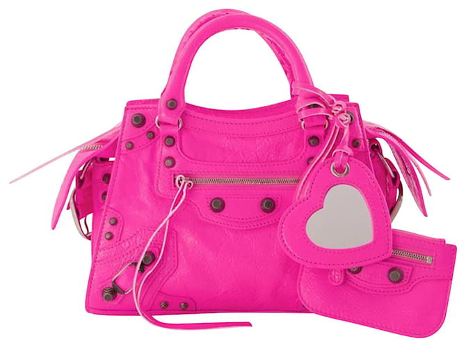 Neo Cagole Xs Bag - Balenciaga - Bright Pink - Leather