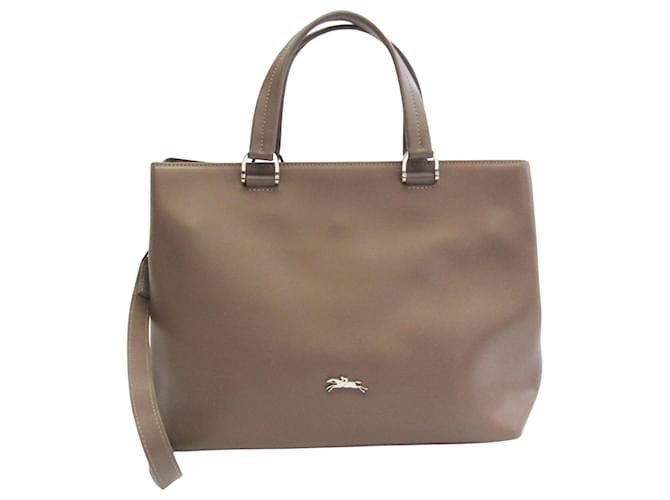 Longchamp Honore Grey Leather ref.823215 Joli Closet