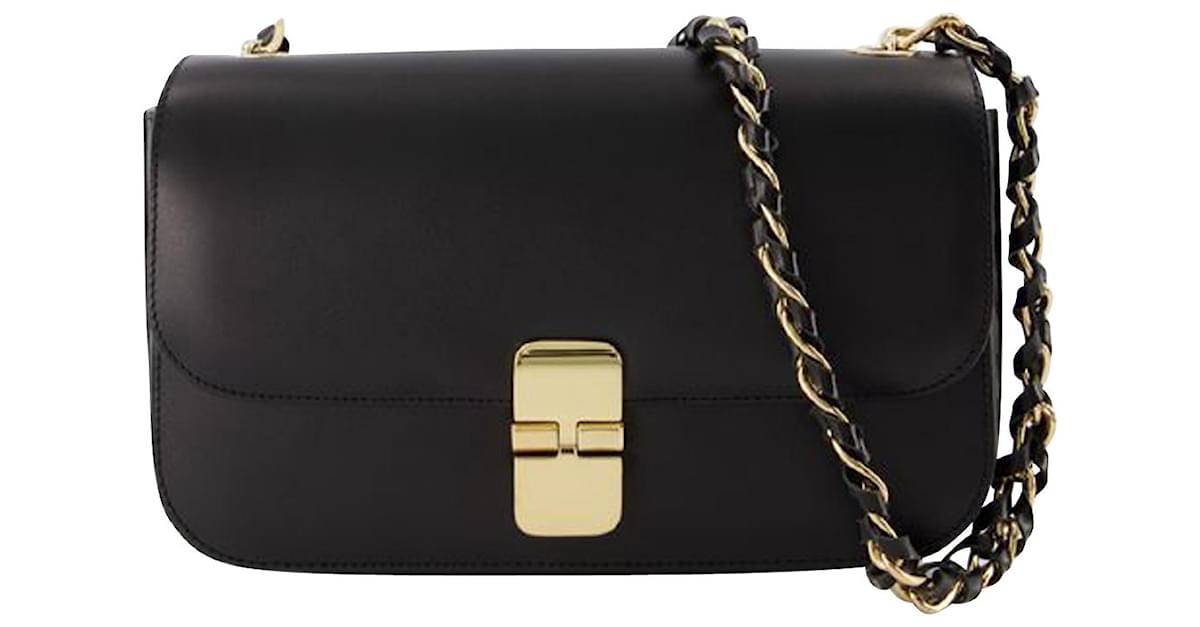 Apc Grace Baguette Chaine Bag - A.P.C. - Leather - Black ref.824164 ...
