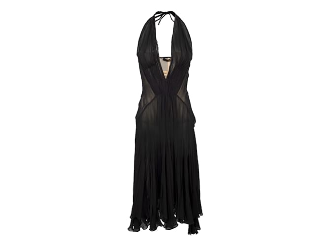 cavalli corset dress COLLECTOR F/W 2001 Bias Denim Corset Gown - Roberto Cavalli