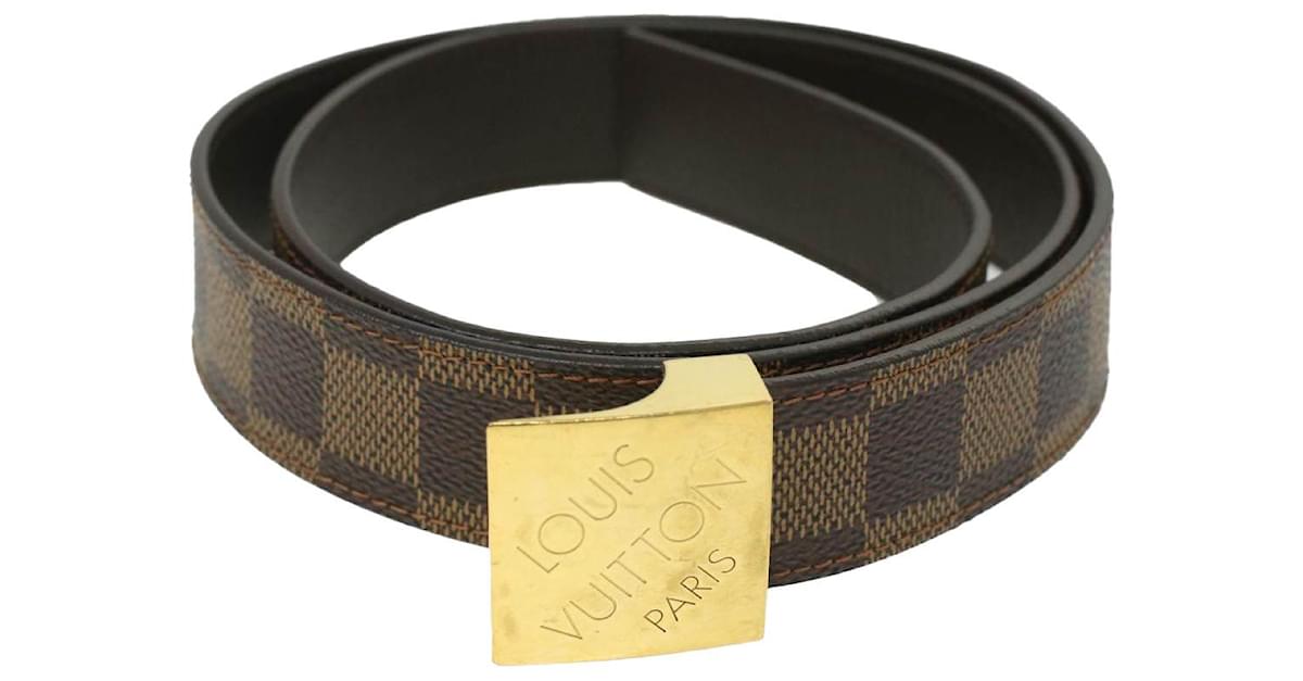 Louis Vuitton Beige Ceinture Carree Glace Belt R15332 - YH00438