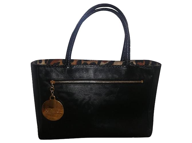 Kenzo Sacs ?� main Cuir Noir ref.829360 - Joli Closet