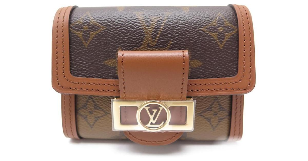 Portefeuille Compact Louis Vuitton Dauphine mini en toile monogram
