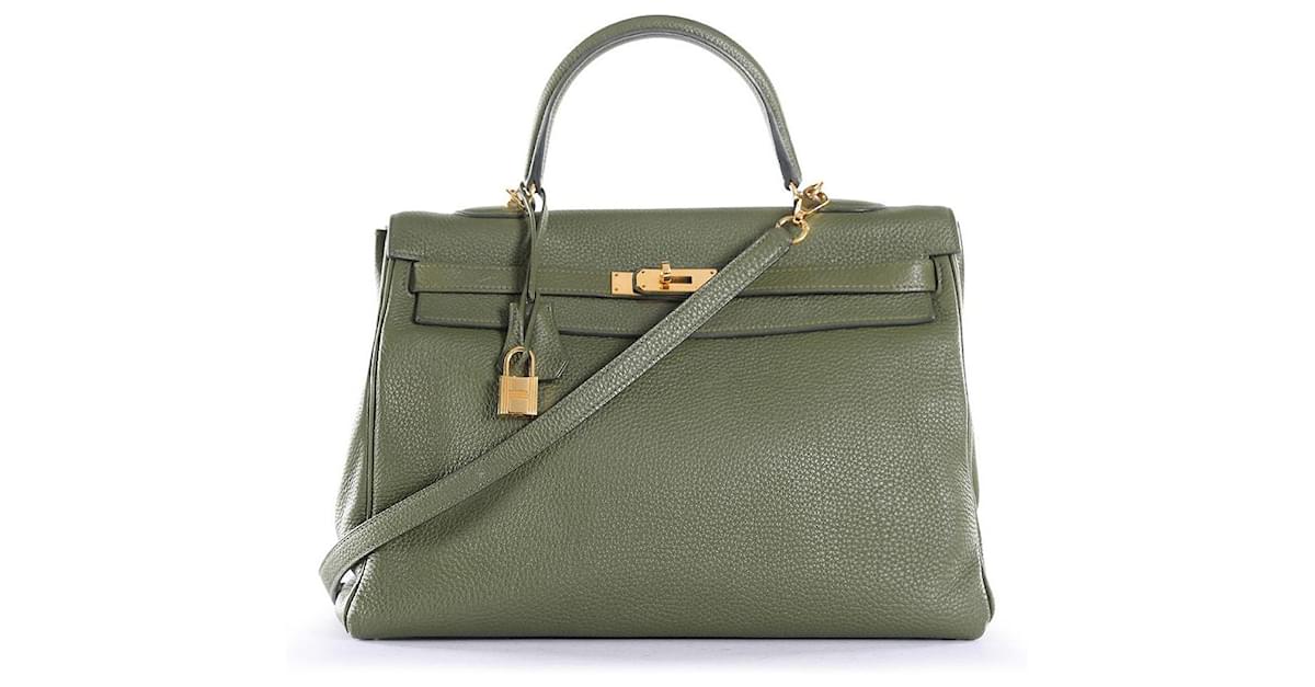 Hermes Birkin 35 Malachite Green Clemence Leather with Gold Plated Hardware  #OUSR-1 – Luxuy Vintage