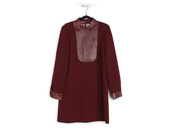 princess polly baby blue dress Burgundy Floral Print Twist Front Shirt Dress