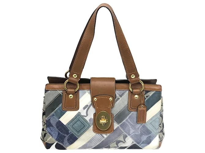 Coach Patchwork Blue Denim ref.832714 - Joli Closet