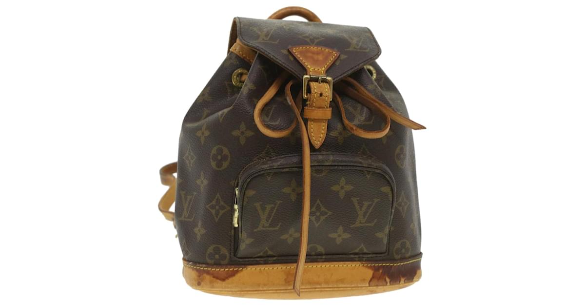 LOUIS VUITTON Monogram Montsouris PM Backpack M51137 LV Auth 37479 Cloth  ref.833151 - Joli Closet