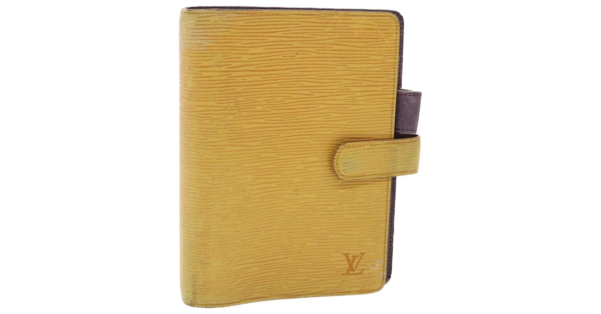 LOUIS VUITTON Epi Agenda MM Day Planner Cover Yellow R20049 LV Auth 52094  Leather ref.1055837 - Joli Closet