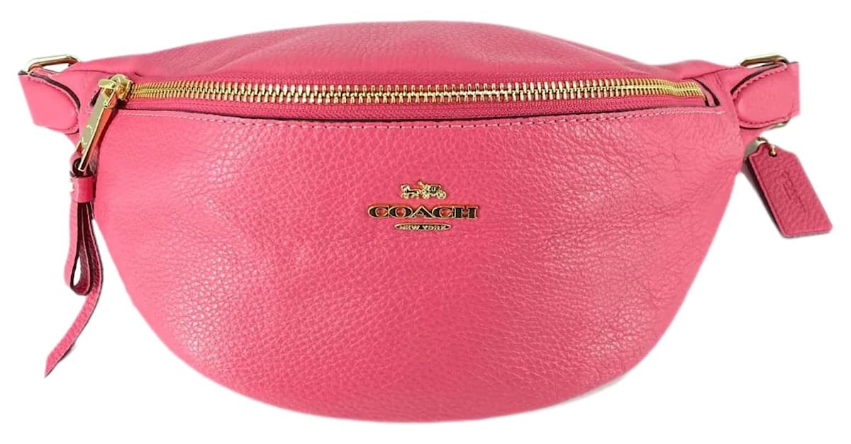 Coach pink cheap belt bag