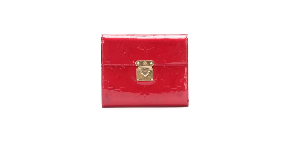 Authentic Louis Vuitton Red Monogram Vernis Leather Koala Wallet – Paris  Station Shop