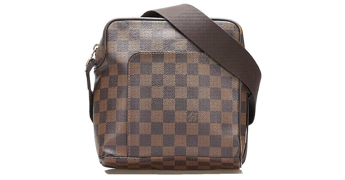 Louis Vuitton Olav PM N41442 Damier Ebene Canvas Crossbody Bag Brown