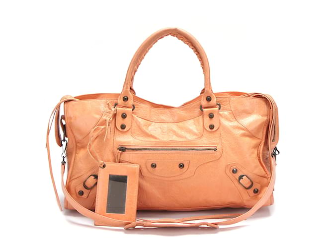 BALENCIAGA ボディバッグ Balenciaga Motocross Classic Part Time Bag 168028 Beige Leather