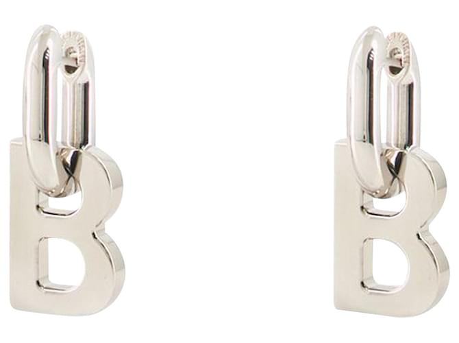 B Chain Xs Earp Earring - Balenciaga - Slick Silver Silvery