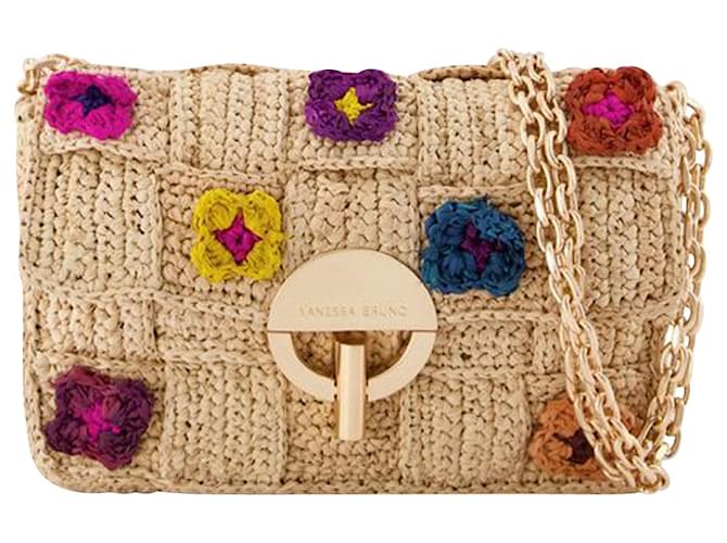 Nano Moon Hobo Bag Vanessa Bruno Multi Raffia Multiple