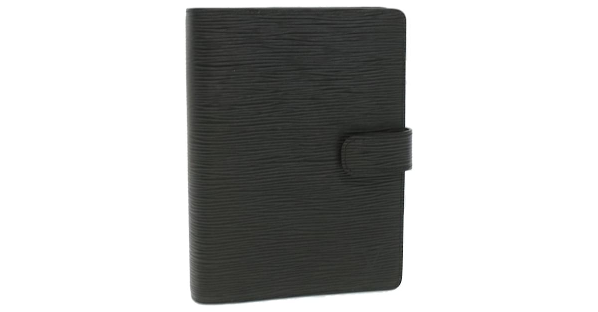 LOUIS VUITTON Mat Agenda MM Day Planner Cover Black