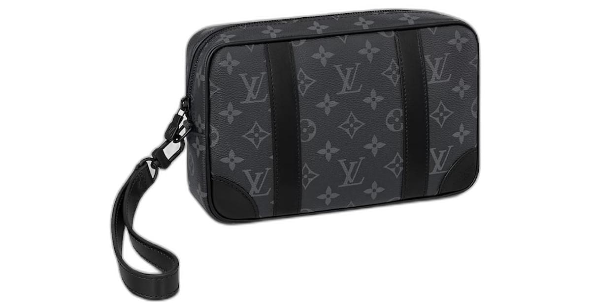 Louis Vuitton Pochette Kasai, Black, One Size