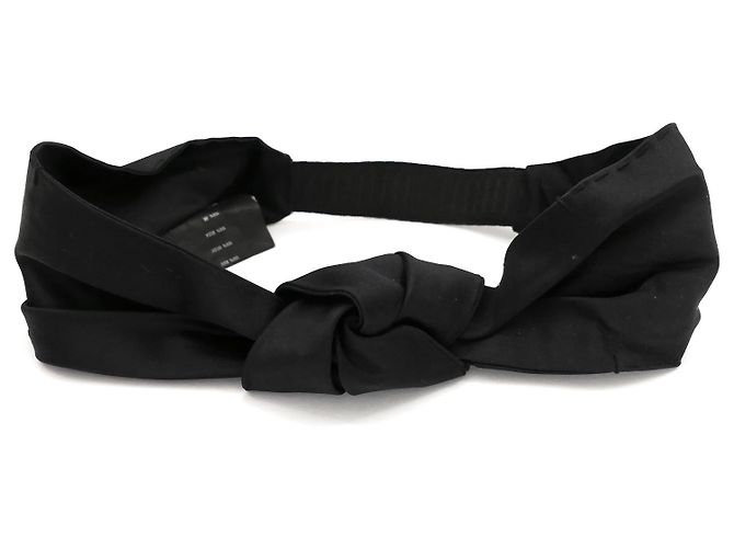 Prada SS07 Silk Knotted Headband Black ref.845340 - Joli Closet display picture 1
