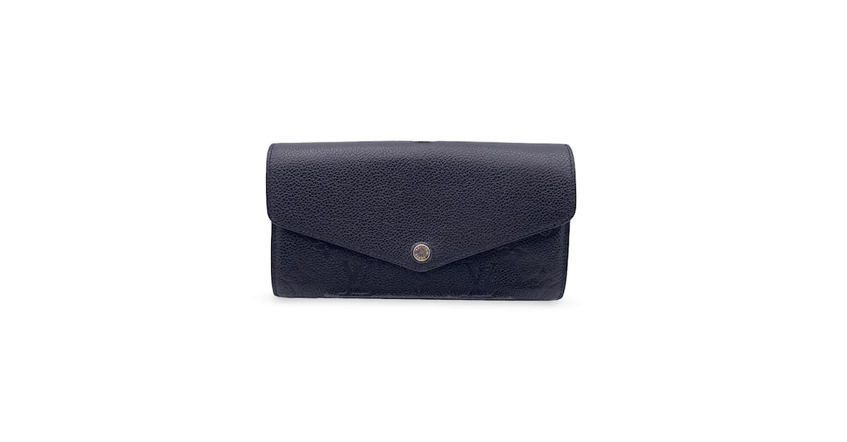 Louis Vuitton M61182 Black Monogram Empreinte leather Envelope