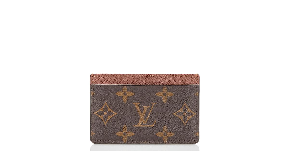 Authentic+Louis+Vuitton+Monogram+Card+Case+M61733 for sale online