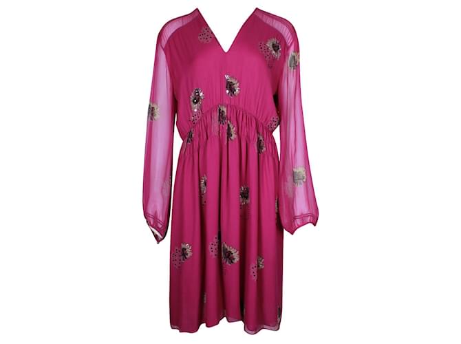 Robe De Cocktail Mossimo - Bordeaux épaules Transparentes - Sans Manches - Polyester - Neuf Sans étiquette